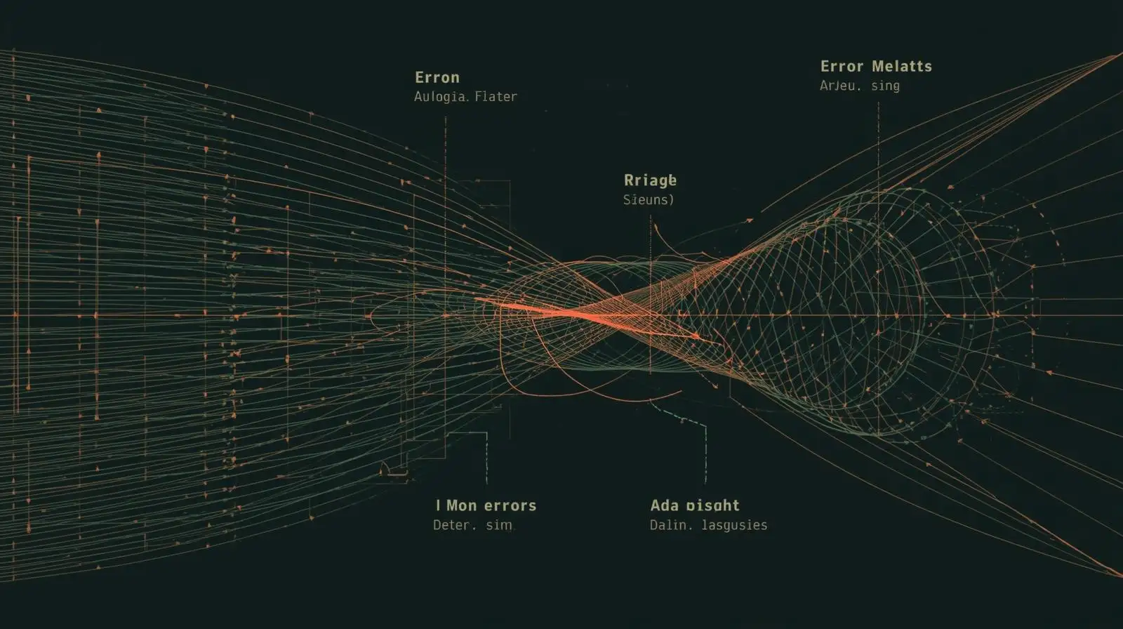 Backpropagation learning process in neural networks