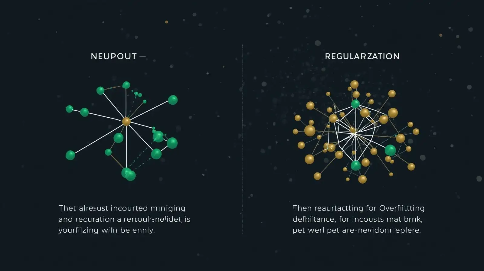 Neural network regularisation techniques preventing overfitting